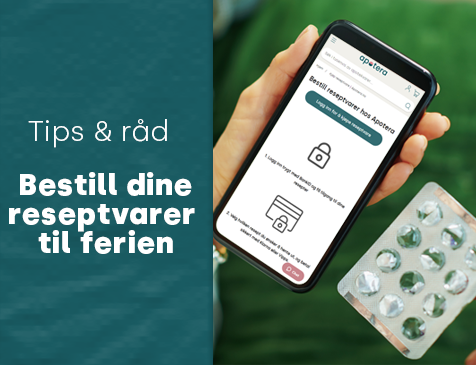 Bestille medisiner og reseptvarer fra nettapotek Apotera